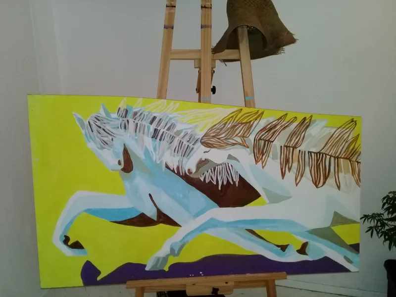 Caballos corriendo